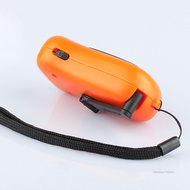 Vjia Hand-Cranking Charging Flashlight Solar Powered Emergency Strong Light Flashlight for Hiking Fi