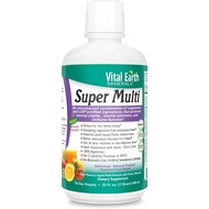 Vital Earth Minerals Super Multi - 32oz Liquid Multivitamins for Women, Men, and Kids, Liquid Vitami