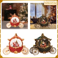 [TachiuwadcMY] Snow Globe with Christmas Carriage, Christmas Snow Globe, Table Decoration,