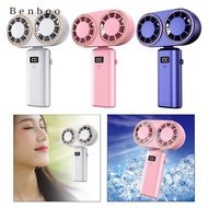 [Kesoto2] Handheld Cooling ing Fan Double Outlets  5 Speeds Desktop Fan Tent Fan for Garage Travel F