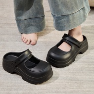 H.ALO Mary Jane Shoes Stepping on Shit EVA Slippers Ladies Heightening Anti-slip Sandals