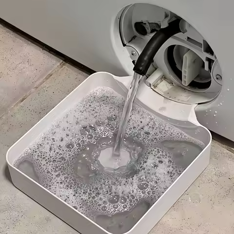 1 Washing Machine Drain Water Collection Tray No Overflow Lint Filter and Foreign Object Collection 