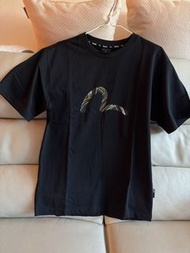 韓國 Evisu 短袖 T恤 tee T shirt 黑色 中碼