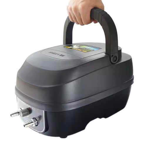 220V Hailea Portable Rechargeable Fish Pond Air Pump CPA80/100/120 AC DC Dual Purpose Aquatic Sea Fo