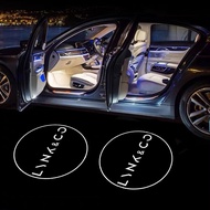 2pcs LED Car Door Welcome Light Car Emblem Projector Universal Light For LYNK&CO 01 02 Hatchback 03+