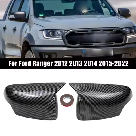 For Ford Ranger T6 Raptor Wildtrak 2012-2021 ABS Car Rearview Side Mirror Cover Wing Cap Exterior Do
