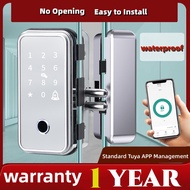 Glass Door Lock Digital Fingerprint Lock Smart Password Lock Single Double Opening Door Access Lock Remote Control