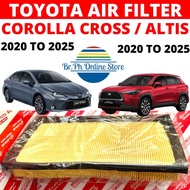 TOYOTA AIR FILTER FOR TOYOTA COROLLA CROSS / TOYOTA ALTIS 2020 TO 2025 PN: 17801-F0030 HIGH-QUALITY