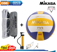 Gratis Net Bola voli volly Mikasa Supergold 2200 Import Terbaru bahan vu empuk no 1 Proliga Dewasa