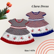 KATUN Clara Dress for Girls Everyday, Cool, Comfortable, Full Cotton for Ages 1-6 Years girl dress k