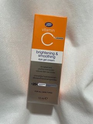 包平郵 boots vitamin c brightening & smoothing eye gel cream