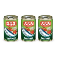 555 Sardines In Tomato Sauce 155G - Pack of 3's