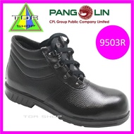 PANGOLIN รุ่น9503R รองเท้านิรภัย safety หุ้มข้อสีดำ รองเท้าเซฟตี้ SAFETY SHOES  รองเท้าหัวเหล็ก ได้มาตรฐาน
