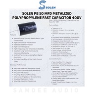 1 Piece/Solen PB 50 mfd Metalized Polypropylene Fast Capacitor 400V
