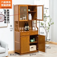 SFBamboo Qianchangzhu Microwave Oven Rack Sideboard Kitchen Storage Rack Dining Room Storage Cabinet Cupboard Cupboard L