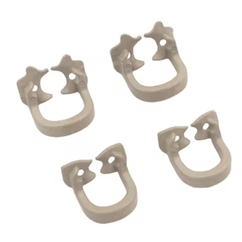 4pcs/Box Dental Rubber Dam Clamps Barrier Clips Resin Clip Autoclavable 134°C Large/ Small Dental Ma