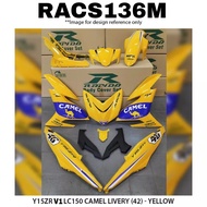 Rapido Body Cover Set Yamaha Y15ZR V1 V2 Camel Livery GP (42) Yellow Blue Black Accessories Motor Y15 Ysuku