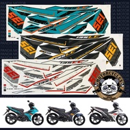 Yamaha Lc135 v8 fi (23) SE motor cover sticker stiker stripe ready stok automotive motorcycle