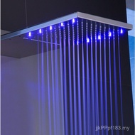 LED Light Waterfall Shower Sprinkler Shower 304 Shower Stainless Steel Concealed Shower Screen Sprin
