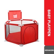 Hexagon Playpen Baby Playpen Baby Fence Safety Guard Rail Kid Playground With Basketball Loop Kids S