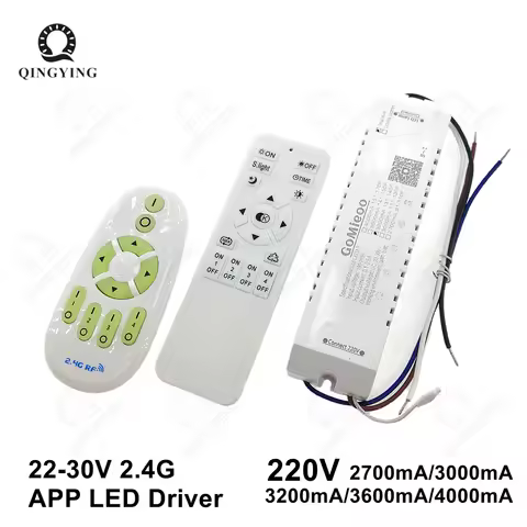 22-30V APP Intelligent LED Driver With 2.4G Remote GM-LXTM-F Two Lines Parallel 2 Color 24V 2700mA 3