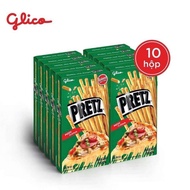 [[ New Date ]] Pretz Glico pizza flavor waffles, 10 boxes, 31g