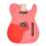 High Gloss Alder Wood Tele Guitar Body Red Color Electric Guitar Body Finished for Tele Guitar Kits 