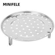 MINIFELE Steaming Tray, Detachable Legs Stainless Steel Steamer Rack, Canning Stand Round 26cm/10.2i