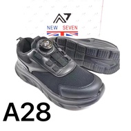 ORIGINAL NEW SEVEN 2024 Rotate button school shoes / Kasut sekolah 7-A28