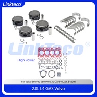 Engine Repair Kit Full Gasket Bearing Piston Ring Set Fit 2.0 T L B4204T11 For Volvo S60 V40 V60 V90