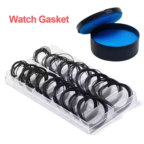200Pcs Watch Back Case Rubber O-Ring Waterproof Gasket Repair Tools for Watchmaker Thickness 0.5Mm/0