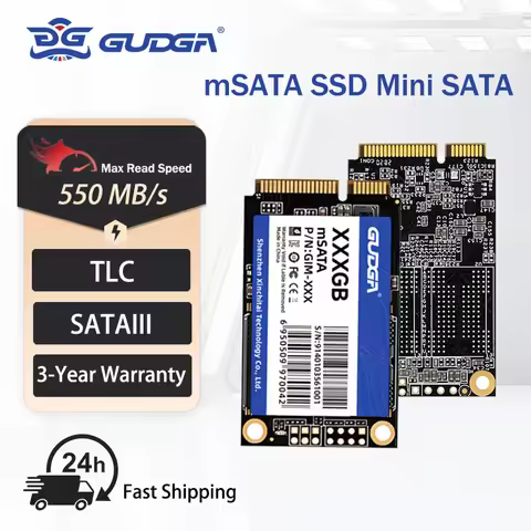 GUAGA mSATA SSD 64GB 128GB 256GB SSD 6Gb/s Msata 512GB Internal Solid Hard Drives SATAIII Hard Disk 