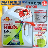 Perodua Axia Bezza Engine Oil [3.5L] Minyak Hitam Lubricant 10000 = 10k km (miles) Shell Helix ECO 0