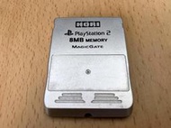 (缺貨中) PS2記憶卡 銀色 日本製 原廠HORI 記憶卡 8M PS2遊戲記憶卡 PS2儲存卡