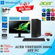 (USED) ACER VERTIZON X2690G SFF  INTEL CORE i5-12500@3.0GHz 16GB RAM  256GB SSD  BULIT IN WIFI