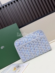 全新🌸Goyard 經典Y紋手拿包 淺藍色