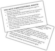 Constitutional Rights Card to Hand to Law Enforcement at Your Home 30pk 2x3.5” Wallet Size Legal Cit