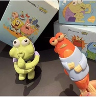 SpongeBob SquarePants Peripheral Sluggish Fish & Dazed Fish Wind-up Toy, Movable Ugly-cute Children'