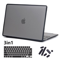TPU + PC Transparent Cover Case for 2024 Macbook Pro M4 M3 Air 13 Pro 14 16 inch A3401 A3402 A3113 A