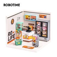 Robotime DIY Plastic Dollhouse. Convenience Store | Rolife Energy Supply Store DW002