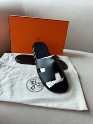 【全新未使用】Hermes 愛馬仕 黑色 H 拖鞋