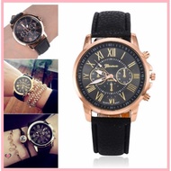 ☪ ◹ Geneva Celine Leather Wrist Watch (11 colors)