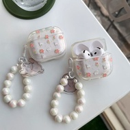 S Earphone Case J206 Airpodspro i12 i11 i13 Cartoon Embossed Transparent Airpods3 Bluetooth Headphon