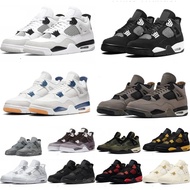O91O Trainers J4 4 Outdoor Sports Shoes Jump Mens Women 4S Navy Military Black Cat RetroES Basketbal