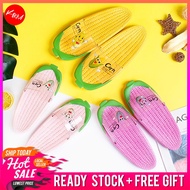 KM Kids Unisex Elkie Anti Slip Little Corn Sandals Slippers Kasut Jagung Selipar Budak Flat Shoes [S