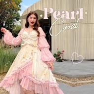 BLT brand : Pearl coral dress Pink Cream Color