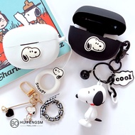 for Bose Ultra Open Earbuds/Quietcomfort Ultra/Earbuds II Case Silicone Earphone Shockproof Soft Shell Cartoon Snoopy Headphone Protective Casing Cover