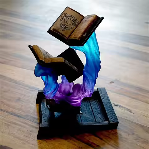 Tomes Of Magics Dice Tower Magics Dice Tray Big Book Ornaments Large Garden Gnome Sculpture Statue D