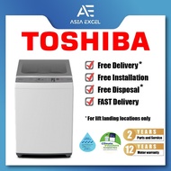 TOSHIBA AW-M1000FS(WS) 9KG WHITE 4 TICK TOP LOAD WASHING MACHINE