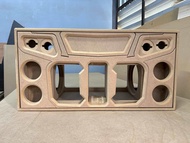 ตู้แบนพาส กระแทกข้าง 8นิ้ว ซับคู่ ใส่ดอกDM ตู้เปล่างานดิบ เสียงกลาง 4นิ้ว แหลม3นิ้ว สำหรับระบบแอมป์2